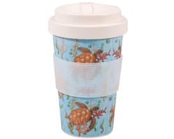 Gerecycled Reiscup van 400ml, Magnetron- en Vaatwasserbestendig