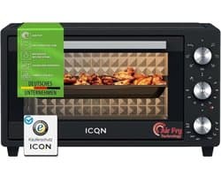 20L minioven met airfryfunctie - Heteluchtoven met 5 programma's - 1500W