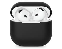 Studio Air Hoesje geschikt voor Airpods 5 - Zwart - Schokbestendige Siliconen Case