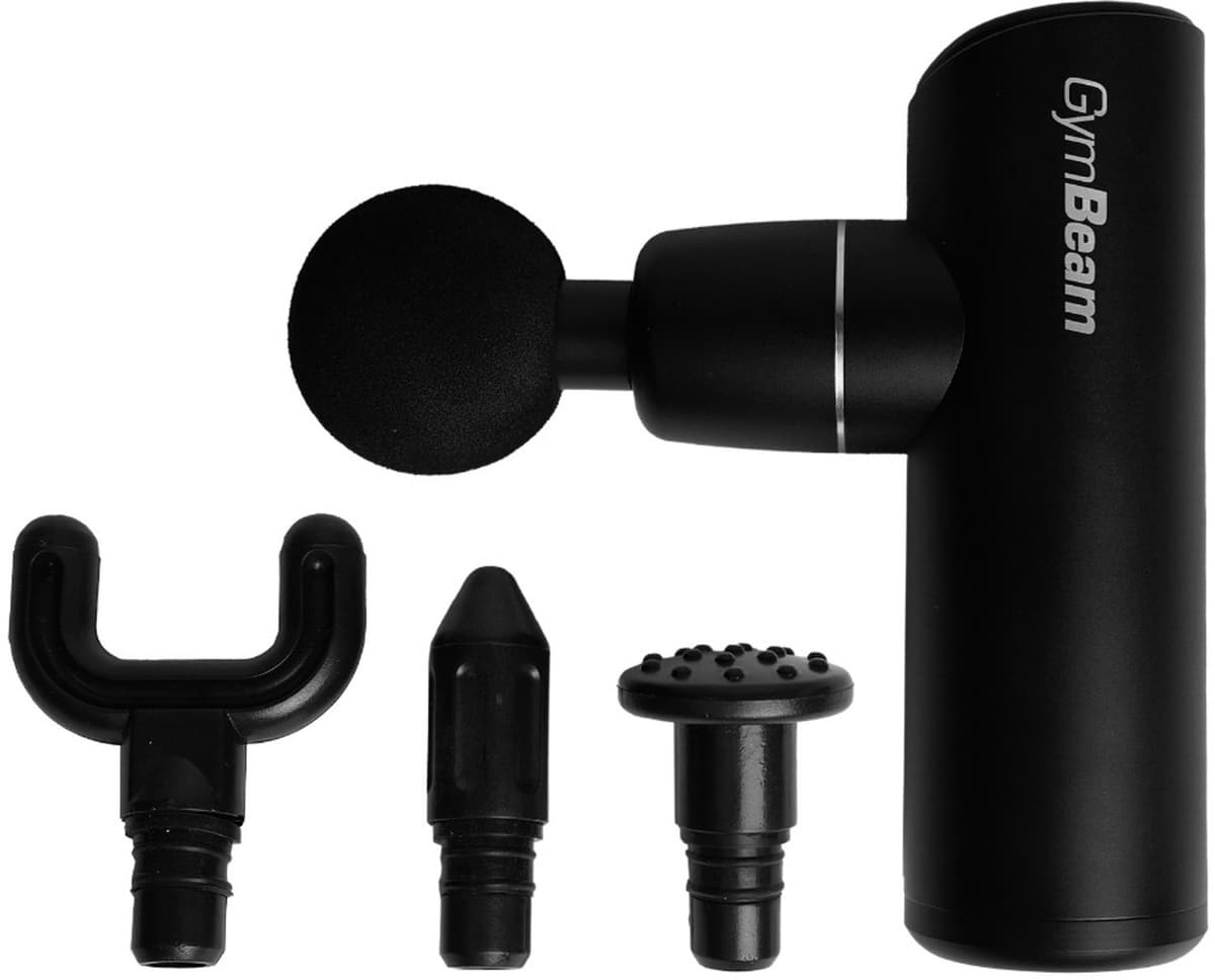 GymBeam Mini Massagepistool Zwart — afbeelding 1