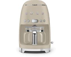 SMEG DCF02MLMEU Filterkoffiemachine - Koffiezetapparaat - 10 Koppen - Warmhoudfunctie 40 min - Aroma Instelling - Programmeerbare Startfunctie - 50’s Style - Mat Moonlight