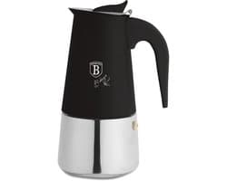 Moka-pot voor inductie, 6 kopjes, Matte Black Collection
