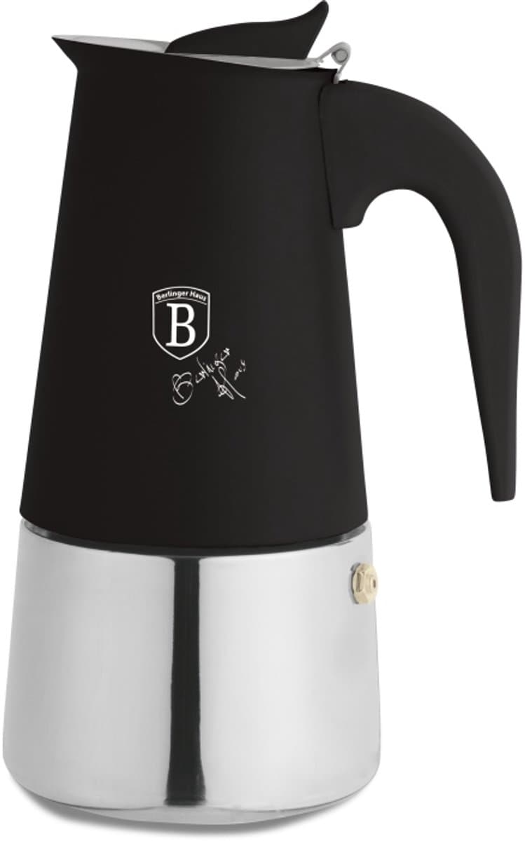 Moka-pot voor inductie, 6 kopjes, Matte Black Collection — afbeelding 1