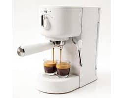 Professionele Espressomachine - 15 Bar - 1500W Thermoblock - Met Stoompijpje - 58mm Siebträger - 1.25L Waterreservoir - Compact - Voor Cappuccino en Latte - Thuis en Kantoor