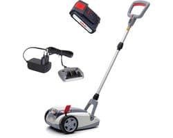 Accu Grasmaaier - Handmaaier Mulchmaaier - Kleine Gazons Onderhouden - Borstelloze Motor - 21 cm Maaibreedte - Grijs Rood