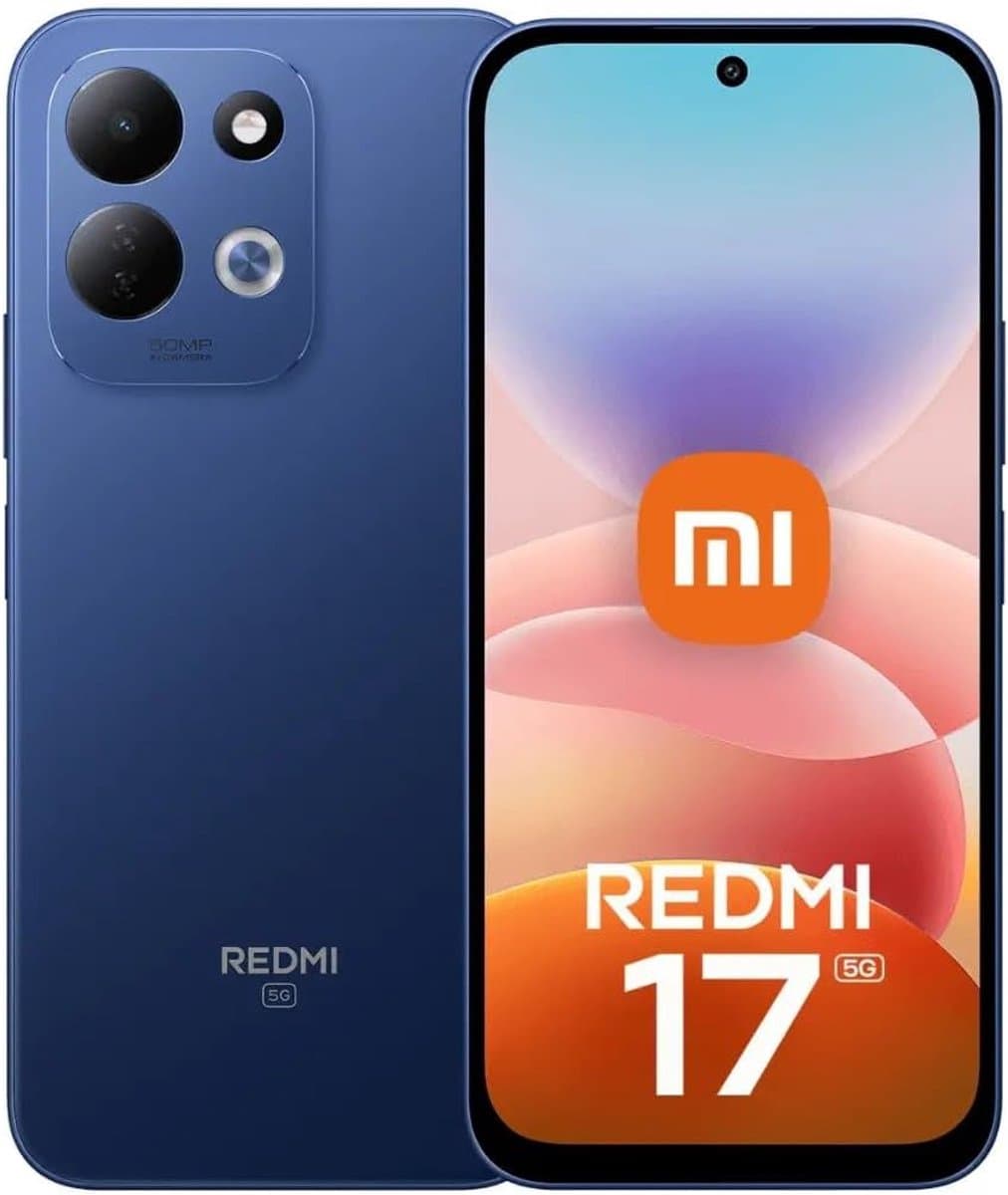 Xiaomi Redmi 17 5G 17,5 cm (6.9) Hybride Dual SIM Android 16.0 USB Type-C 4 GB 256 GB 7500 mAh Blauw — afbeelding 1