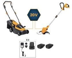 STIGA Collector 136e Kit+GT 100e Grasmaaier - Accu - 34 cm - 2x2 Ah