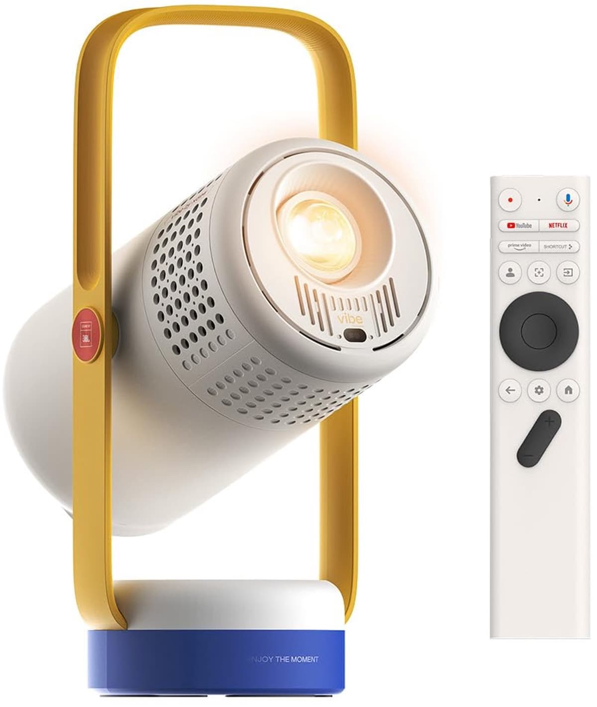 Mini Beamer 1080p - Draagbare Smart Projector - Ingebouwde Batterij - Autofocus en Automatische Trapeziumcorrectie - Met Netflix - Blauw — afbeelding 1