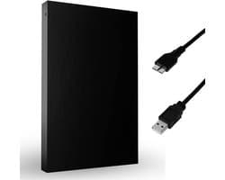 Levo® Externe Harde Schijf 250GB Ultra Slim - USB 3.0 - Zwart - 12cm x 8cm x 2cm