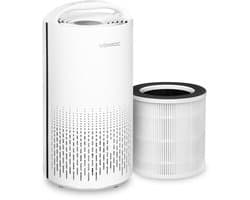VONROC Luchtreiniger – 3-traps filter met HEPA – CADR 200 m³/u – wifi & app-bediening – voor ruimtes tot 25 m² – Wit