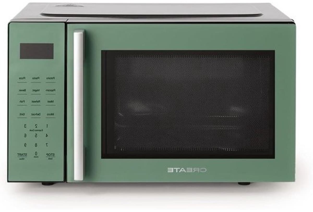 Magnetron met grill - Ovenfunctie - Snel koken - 8 automatische programma's - 23 liter - Groen — afbeelding 1
