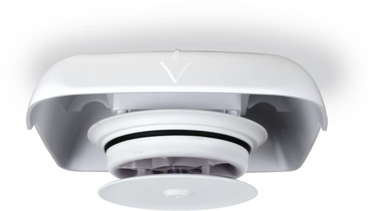 Pegasus Depot Winglet Mini Dakventilator Fluisterstil, voor Gat van 80 mm, Motorloos Zwart — afbeelding 1