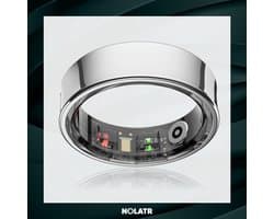 NOLATR LUX Smart Ring - Stappenteller - Slaaptracker - Zilver - Maat 10