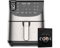 Heteluchtfriteuse 7 Liter XXL met 1700W Vermogen en LED Touchscreen