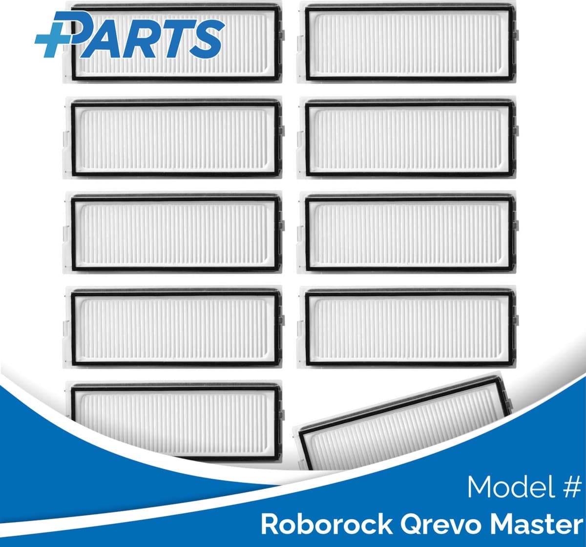 Roborock Qrevo Master Filters (10 Stuks, Plus.Parts® alternatief voor 8.02.0341) — afbeelding 1