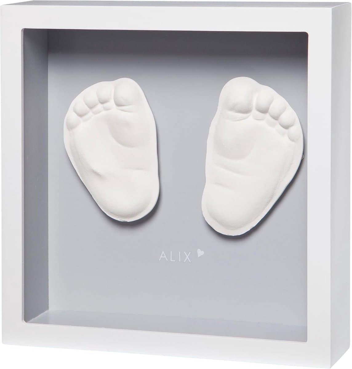 Gipsafdruk Kader Set voor Hand- of Voetafdruk Baby Herinnering — afbeelding 1