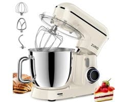 Keukenmachine 1300 W met 5.5L kom en stille fermentatiefunctie