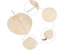 Natuurlijke Handwaaier van Bamboe - Elegante Ventilator voor Zomer en Feestjes