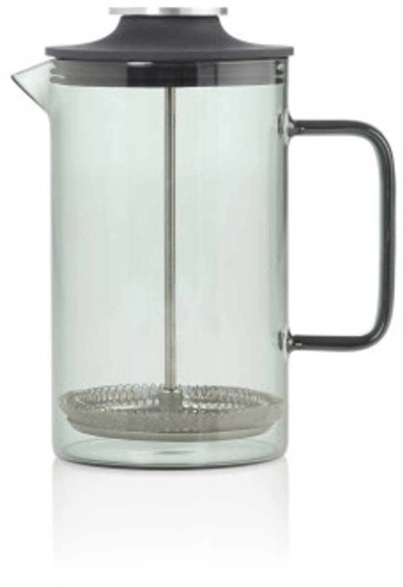 AdHoc Cafetière Impact - French Press - 600 ml - Borosilicaatglas - RVS Filter - Grijs — afbeelding 1