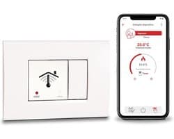Slimme WIFI Inbouwthermostaat 2 Modules met App Bediening voor Google Home en Alexa