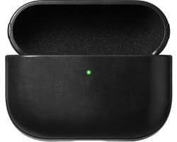 Nomad Modern Lederen Hoesje AirPods Pro 3 – Speciaal Ontworpen voor AirPods Pro (3e Generatie) – Biedt Toegankelijke USB-C Poort – Qi en MagSafe Laadcompatibiliteit - Zwart