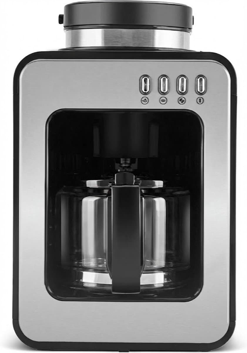Koffiemachine met Bonen - Volautomatische Koffiemachine - Espressomachine - 0,5 L - 600 W - Inox — afbeelding 1
