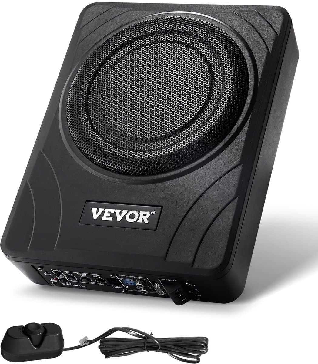 VEVOR Auto-Subwoofer Onder de Stoel 300 W Slank Actief Subwoofersysteem 203mm — afbeelding 1