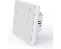 Slimme WiFi Thermostaat met Touchscreen voor Elektrische Verwarming en Gasboiler - Programmeerbaar & Energiebesparend