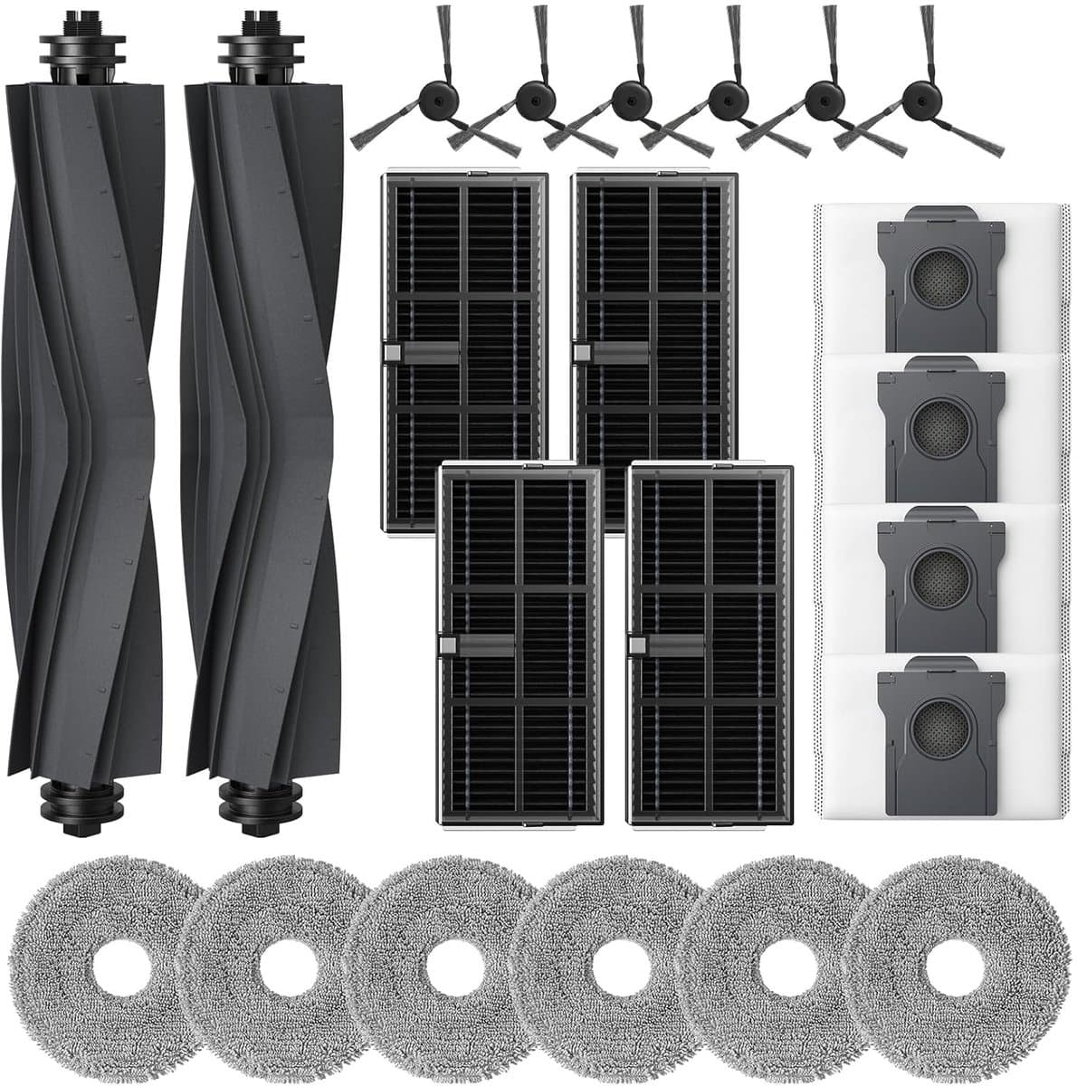 22-delige accessoireset - geschikt voor MOVA P10 Pro Ultra - P10 Ultra - Dreame L40 Ultra - X40 Ultra - X40 Master robotstofzuigers — afbeelding 1