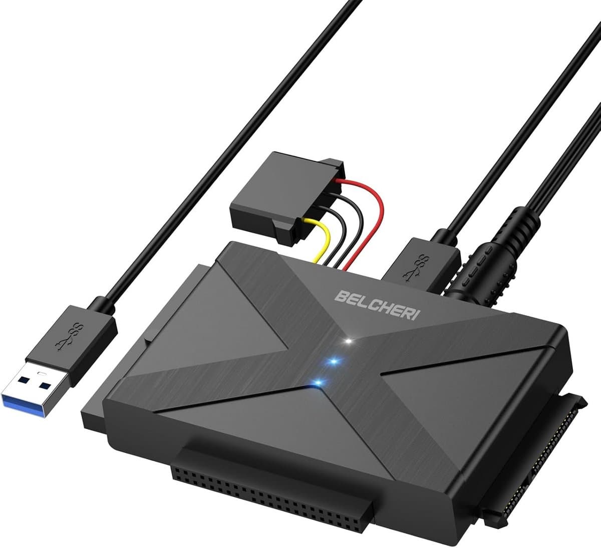 Universele Externe Harde Schijf Adapter USB 3.0 voor 2,5 en 3,5 inch SATA en IDE HDD/SSD — afbeelding 1