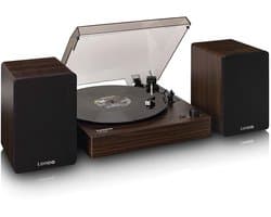 Lenco Platenspeler met Bluetooth - Twee externe Luidsprekers en AT3600L Cartridge - LS-200WD - Hout