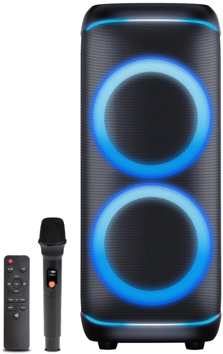 Denver Bluetooth Speaker Party Box - Discolichten - Partybox - Incl Microfoon - Luidspreker - BPS470 — afbeelding 1
