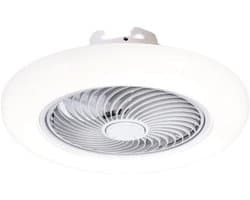 Livano Plafondventilator - Met Verlichting - Plafond Ventilator - Met Lamp - Plafonniere Met Ventilator - Met Licht - Wit - 45cm