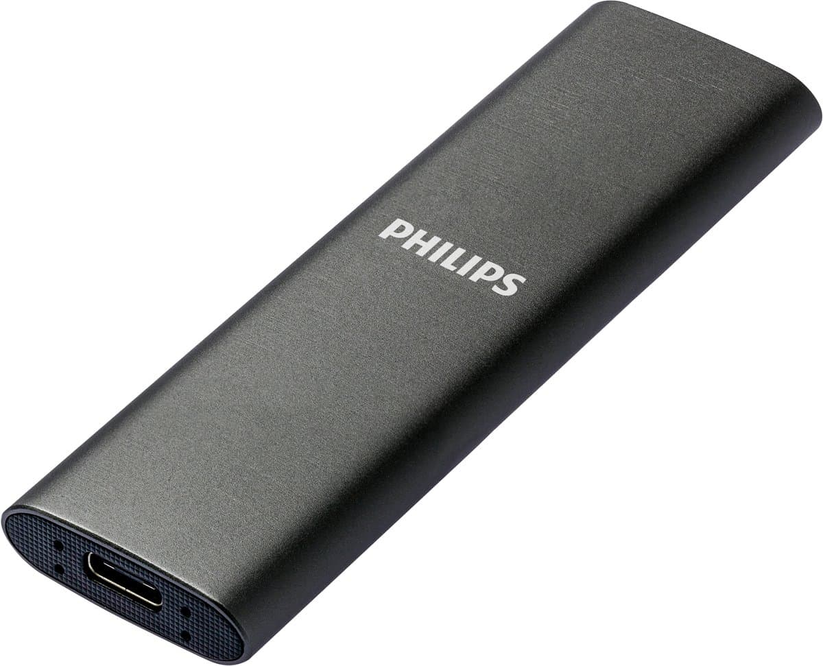 Philips Portable SSD 500GB – Ultieme Snelheid met USB-C - 540MB/s - Duurzaam Aluminium Ontwerp — afbeelding 1