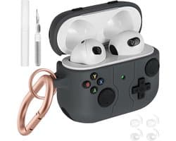Hoofdtelefoonbeschermhoes grijs spelconsolemodel - AirPods 3-2021 compatibel met Nintendo Switch. .