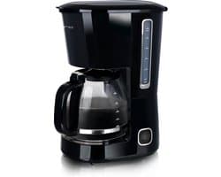 Emerio Koffiezetapparaat met Glazen Kan - 1,5L Filterkoffie - 12 kopjes per keer - Uitneembaar Filter - Non-Drip systeem - 750W - CME-125129.4 Zwart