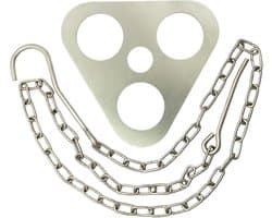 Kampeertrip voor koken - Een set kampvuurstatief - Gemaakt van roestvrij staal - Zal een essentiële kampeeruitrusting zijn wanneer u buiten kookt of grilt - Zilver