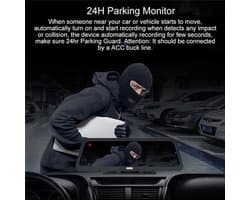Dashcam voor Auto - 10" 4G Android 8.1 Dashcam - GPS Navigatie, Dual 1080P Camera - ADAS Rijhulp - Parkeermodus - Achteruitrijcamera - WiFi - Bluetooth - G-Sensor - Loop Recording - Zwart