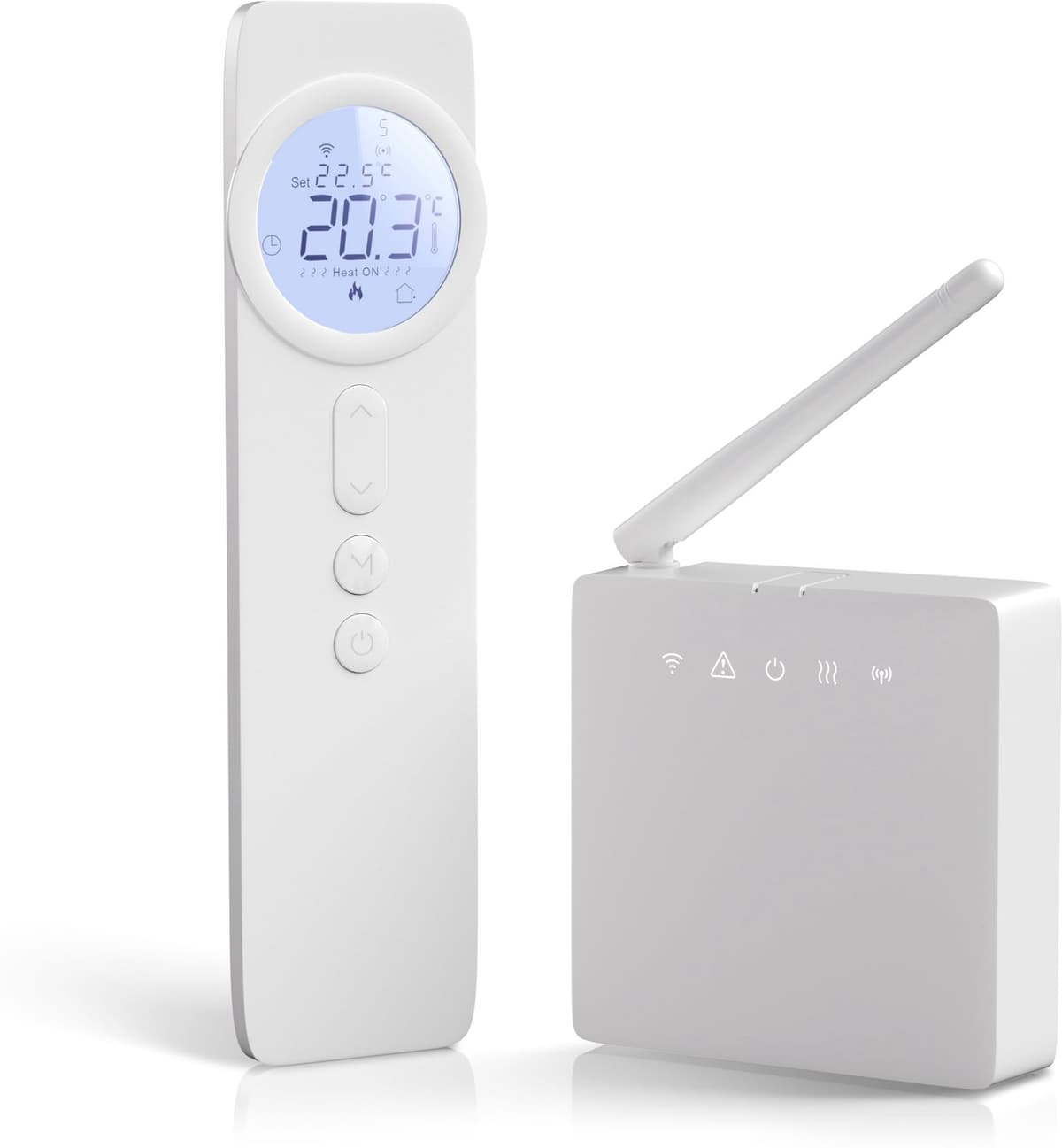 Wifi-thermostaat voor gasboiler, wekelijkse programmeerbare chronothermostaat, intelligente digitale thermostaat, werkt op batterijen, compatibel met Alexa en, -besturing — afbeelding 1