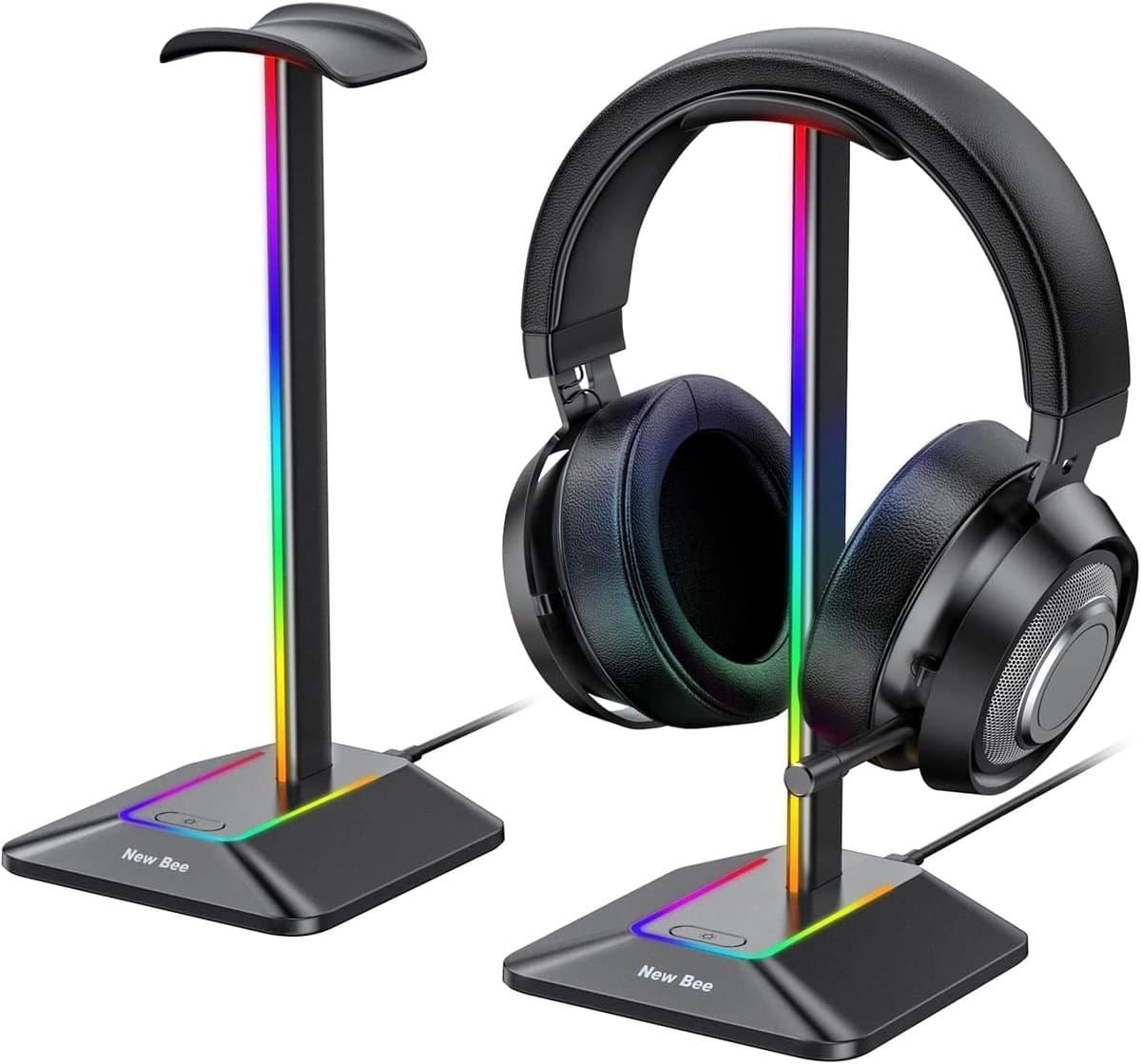 RGB Hoofdtelefoonhouder met LED Verlichting - Gaming Accessoires voor PC — afbeelding 1