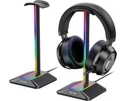 RGB Hoofdtelefoonhouder met LED Verlichting - Gaming Accessoires voor PC