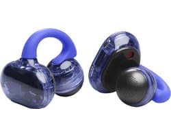 JBL Soundgear Clips - Open ear Oortjes - Oortjes Draadloos - Sport Oordopjes - Bluetooth - Clip On - Hardlopen - 32 uur - Spatwaterdicht - IP54 - Oorclips - Blauw
