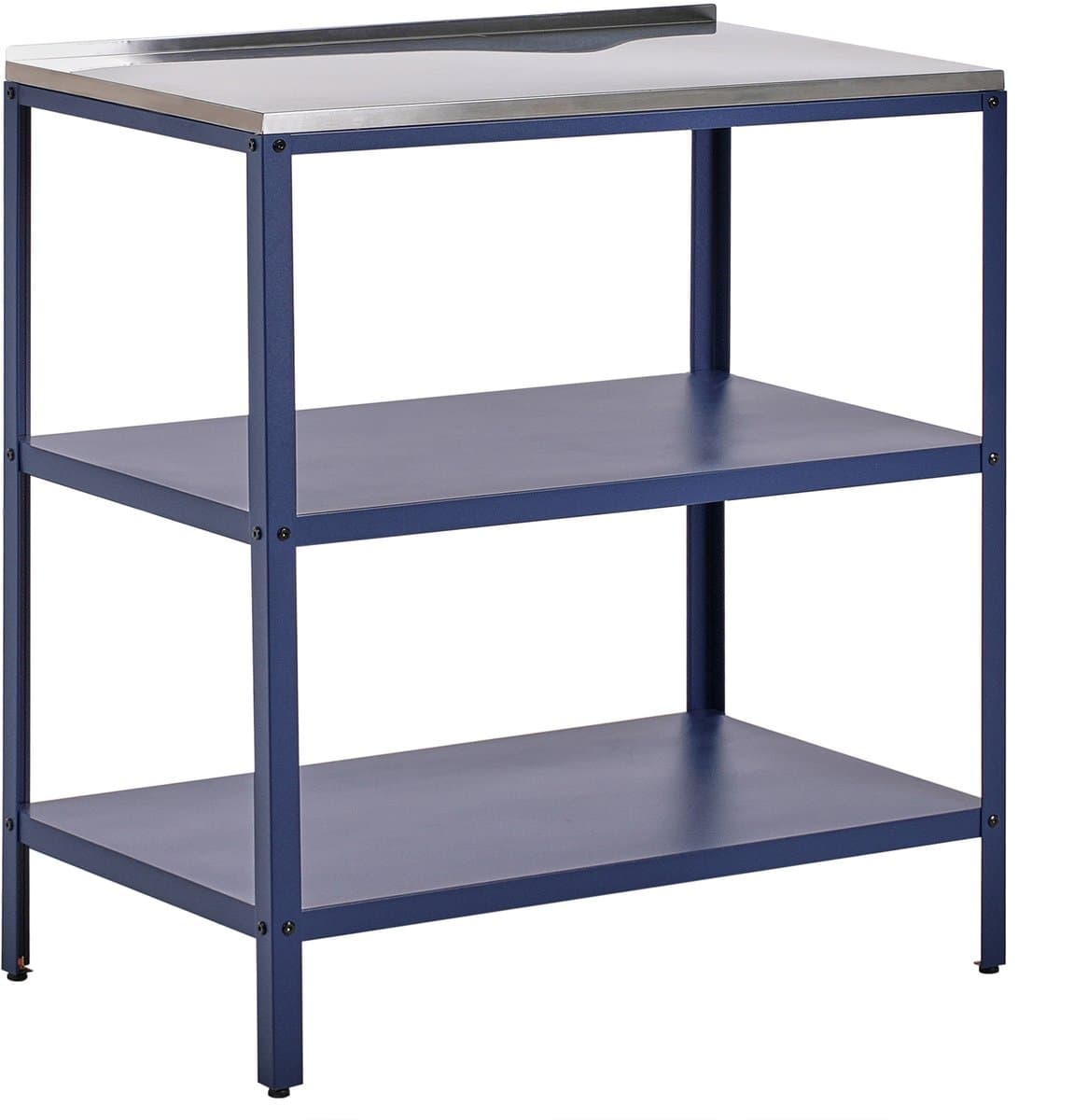 BELIANI VILAMA - Buitenkeuken eiland - Blauw - 80x50x92 cm - Staal — afbeelding 1