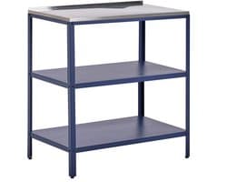 BELIANI VILAMA - Buitenkeuken eiland - Blauw - 80x50x92 cm - Staal