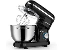 Mixer Met Mengkom - Mixer - Mixer Met Mengkom Keukenmachine - Mixer Met Kom - Mixer Keukenmachine - Mixers Met Mengkom - Keukenmachine - Keukenmachines - Inclusief Garde/Deeghaak/Menghaak - 6 Snelheden - 1500W - 220V - Vaatwasserbestendig
