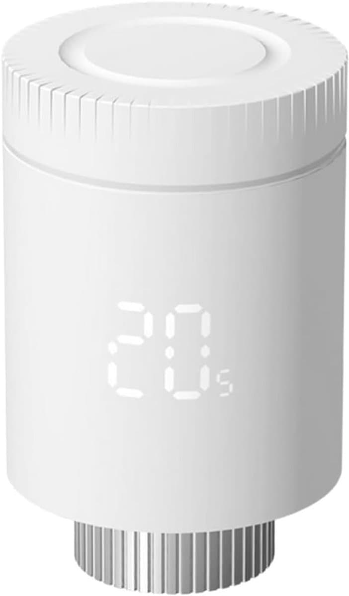 Thermostaatkraan - Slimme radiator - Energie besparen - App en spraakbediening - M30x1.5mm - Wit — afbeelding 1