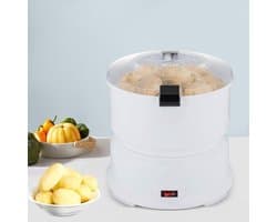 Elektrische Aardappelschilmachine - Groente Schillen - Snel Groente Bereiden - 85W Koper Motor - 0.8kg Capaciteit - Wit