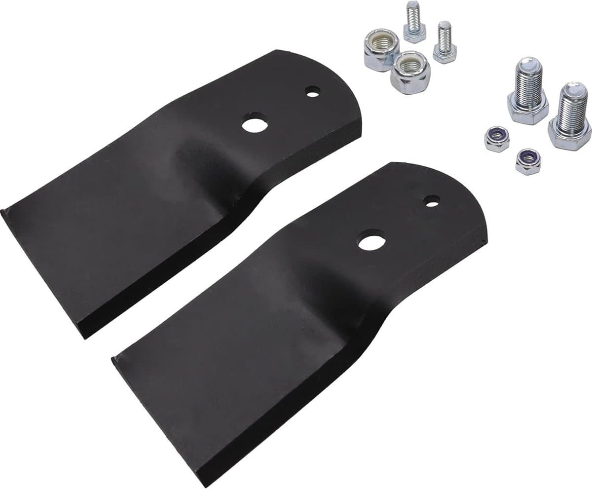 Grasmaaier messen - Reserveonderdelen gazon - Gazononderhoud - Set van 2 stuks - 155 cm - Metaal — afbeelding 1