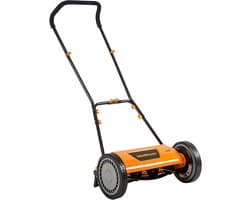Loopmaaier - Handmaaier - Gazon Onderhoud - Schuin Scherpe Snede - 40 cm - Zwart
