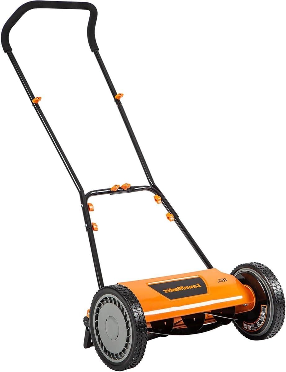 Loopmaaier - Handmaaier - Gazon Onderhoud - Schuin Scherpe Snede - 40 cm - Zwart — afbeelding 1
